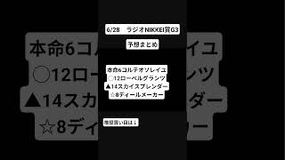 競馬予想　ラジオNIKKEI賞