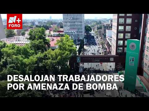 Amenaza de bomba en Ciudad Judicial, CDMX: Desalojan a trabajadores
