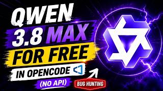 Use Qwen 3 8 Max For FREE in Opencode