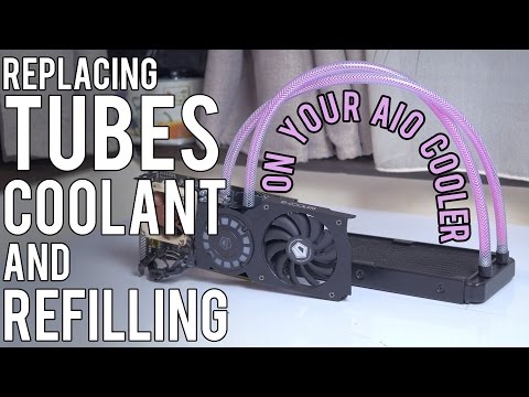 AIO cooler mods: replace TUBES, COOLANT and REFILLING