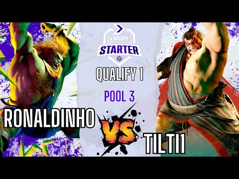 SF6 👊 RonaldinhoBR (Blanka) vs Tilti1 (E. Honda) 👊 KaBuM! Starter SF6 - Qualify 1 - Pool 3
