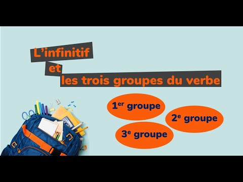 Apprendre l'infinitif et les groupes du verbe en français