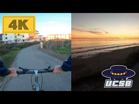 4K | UCSB | Santa Barbara | Bike ride to the sunset