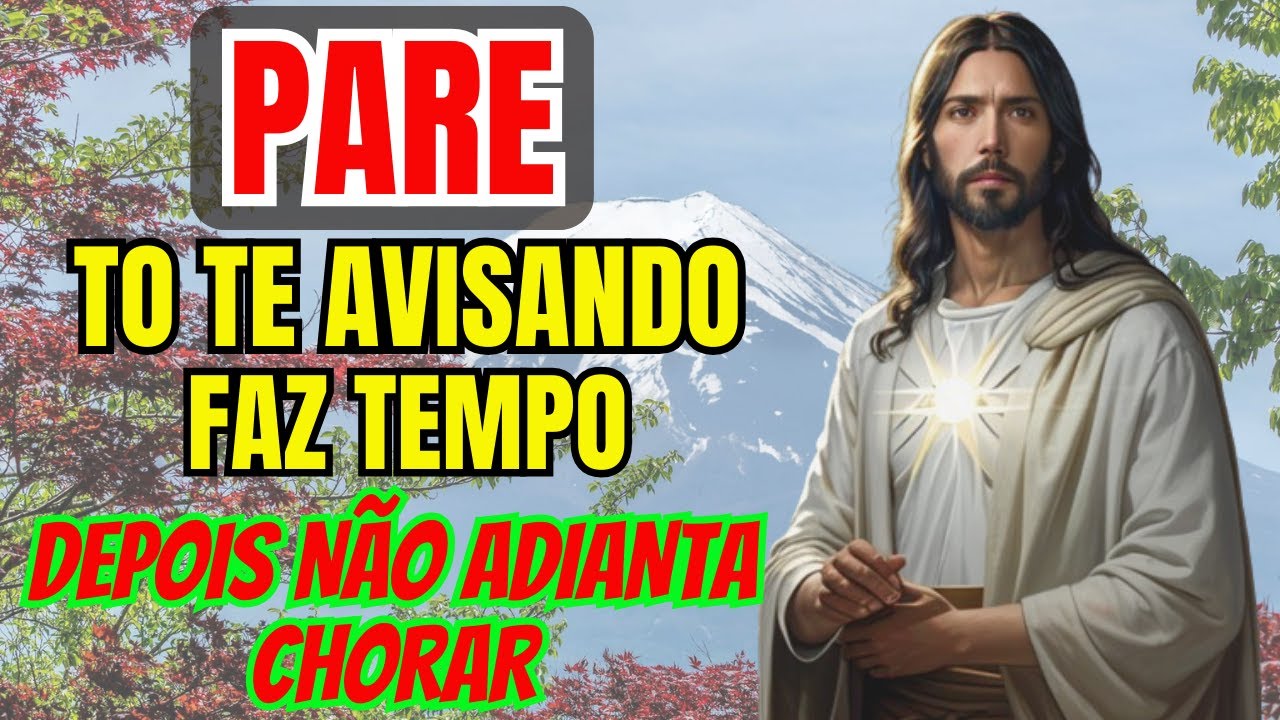 ALERTA DE DEUS: ESCUTA O QUE EU TENHO PRA TE FALAR