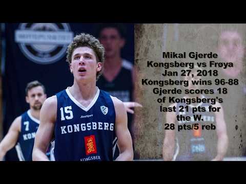 #15 Mikal Gjerde - Kongsberg vs Frøya Jan 27, 2018