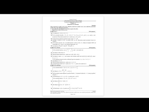 Simulare Bacalaureat 2023 - Tehnologic - Rezolvare Subiect