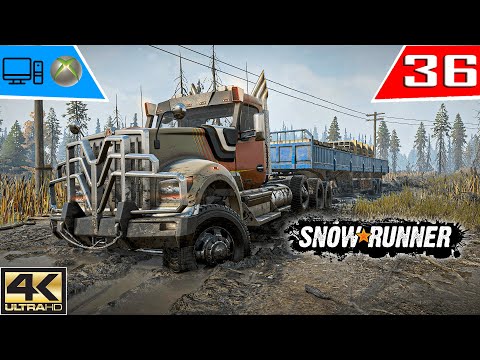 SnowRunner Part 36 HUSKY FORWARDING (LUMBER REVIVAL) Full Gameplay (4k-60FPS) [HINDI]