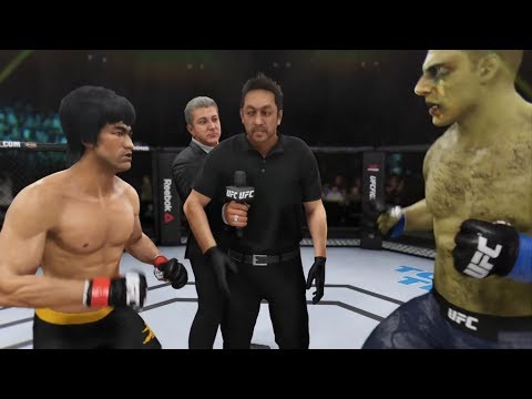 Bruce Lee vs. Dead Walken (EA Sports UFC 3) - Crazy UFC 👊🤪