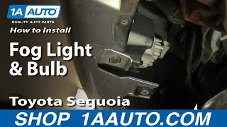 How To Install Replace Fog Light and Bulb Toyota Sequoia 01-04 1AAuto.com
