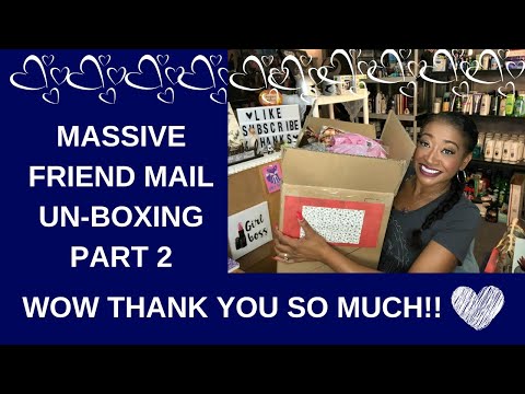 MASSIVE FRIEND MAIL UNBOXING PART II~WOW ❤️😍THANK YOU SO MUCH Video