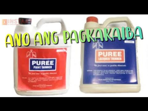 Paint thinner at Lacquer thinner para saan na pintura pd gamitin...mark  mix tv