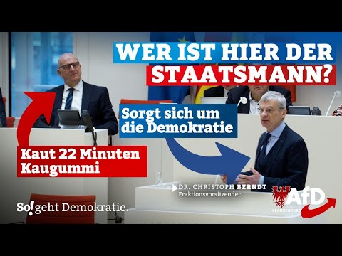 22 Minuten AfD-Knallhart-Analyse zur Lage im Land – und Woidke kaut Kaugummi 🤌