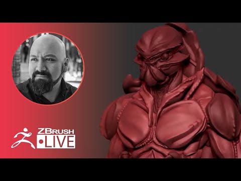 Creating an Alien Creature on the Fly with ZBrush! - Miguel Guerrero - Part 3