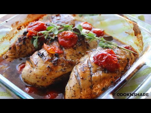 This Balsamic Tomato Baked Chicken Recipe Is Perfect For Your Next Dinner