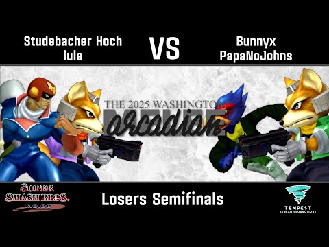Studebacher Hoch & lula vs Bunnyx & PapaNoJohns - Melee Losers Semifinals -  WA Melee Arcadian 2025