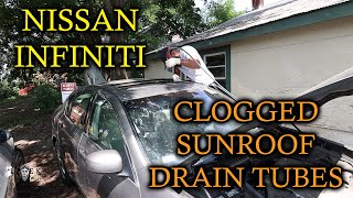 How to Clean Sunroof Drains | Infiniti G35x