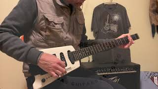 Video thumbnail for Hohner G3T headless electric guitar. White & modded 1989 - 1990 by The Ruby Red. Oficina das Guitarras