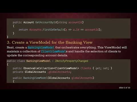 Solving MVVM Data Binding with Loosely Coupled Classes in WPF