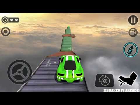 Impossible Car Tracks 3D: Green Car Driving Stunts The Best Impossible Car Game - Android GamePlay