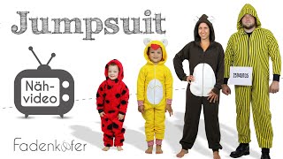 Jumpsuit/Onesie/Faschingsoverall für Damen, Herren und Kinder selber nähen