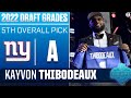 Giants Take DOMINANT Edge Rusher Kayvon Thibodeaux With No. 5 Pick I 2022 NFL Draft Grades