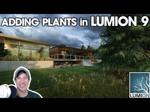 PHOTOREALISTIC RENDERING from SketchUp Model in Lumion 9 (EP 3) - Adding Plants