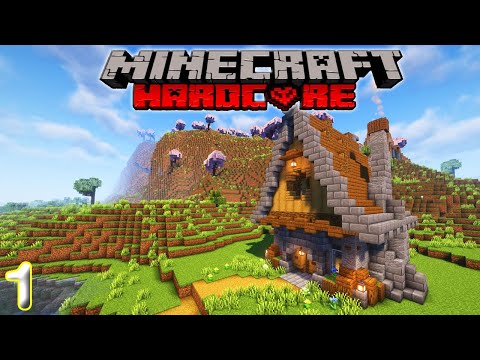Dadzilla's EPIC Hardcore Minecraft Start! Easy Starter House Build Near Village! Ep 1