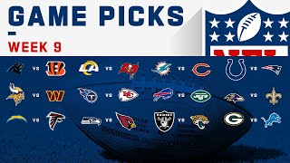 NFL Week 9 Game Picks