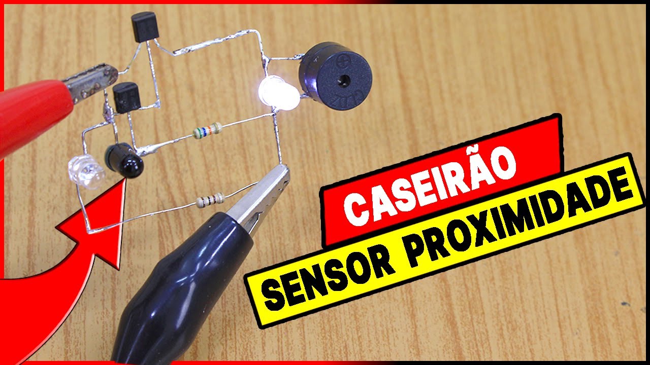 SENSOR DE PROXIMIDADE CASEIRÃO ! APENAS 2 TRANSISTORES, SEM CI e SEM PLACA ( UTsource )
