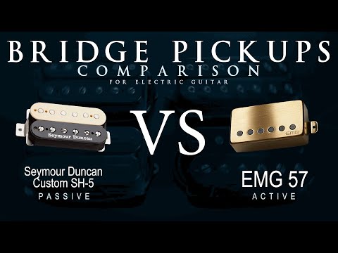 Seymour Duncan CUSTOM SH-5 vs EMG 57 - Bridge Guitar Pickup Comparison Tone Demo