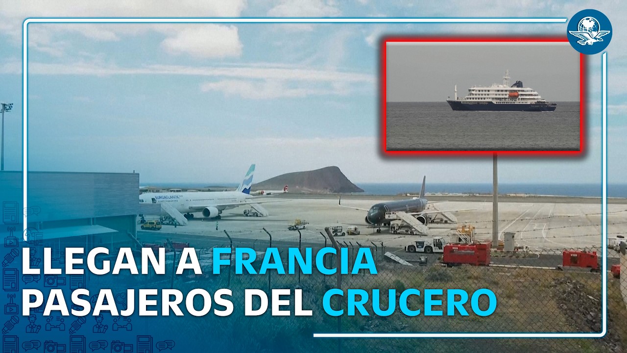 Aíslan en París a franceses del crucero afectado por hantavirus