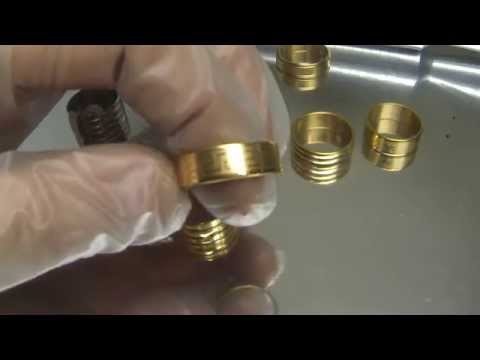 18ct gold plated stainless steel rings, I plate these myself