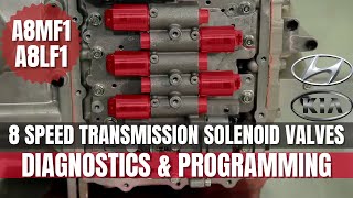 Transmission Solenoid Valves Diagnostics & Programming in KIA & Hyundai 8 Speed Transmission #A8LF1