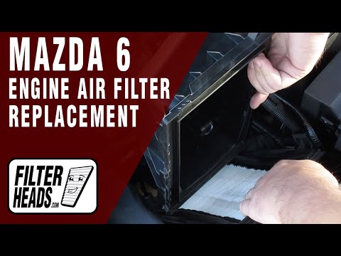 How to Replace Engine Air Filter 2009-2013 Mazda 6 L4 2.5L | TA16202, AF2785