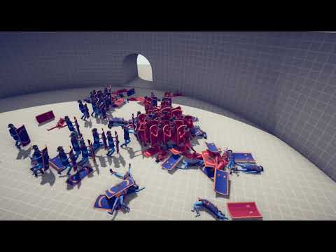 50 MELEE UNITS vs 50 MELEE UNITS - Totally Accurate Battle Simulator (TABS)