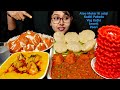 Eating Kadhi Pakoda Veg Kofta Poori Aloo Matar Ki Masala Imarti Big Bites Messy Eating
