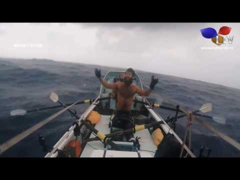 Traversarea Mării Negre într-o barcă cu vâsle - Litoral TV