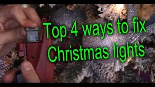 4 WAYS TO FIX CHRISTMAS TREE STRING LIGHTS AND FIND BAD BULB
