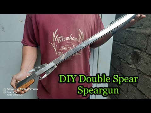 DIY Double spear fishing speargun