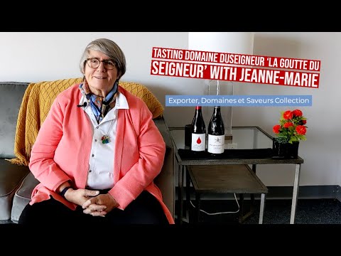 Tasting Domaine Duseigneur la Goutte du Seigneur Rouge with Jean-Marie