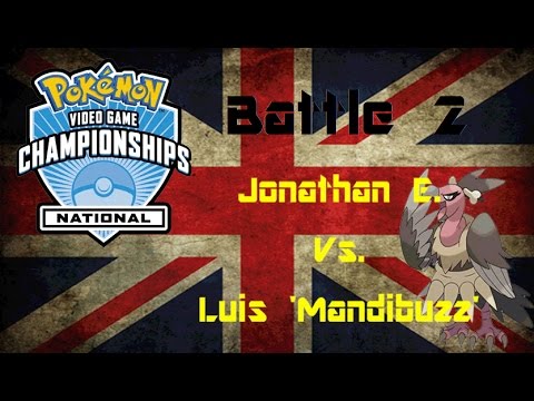 Pokémon UK National VGC 2016 - Top 16: Jonathan E. vs. Luis 'Mandibuzz' (Battle 2)