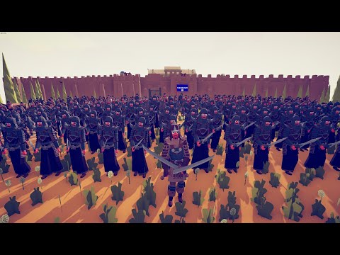 CAN 150x MONGOL SOLDIER CAPTURE ENEMY CASTLE? - Totally Accurate Battle Simulator TABS