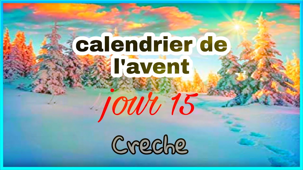CALENDRIER DE L'AVENT JOUR 1️⃣5️⃣( crèche)