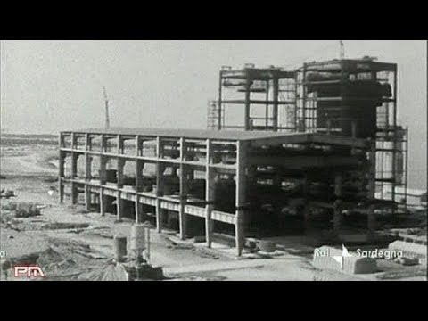 Portovesme 1963 - La centrale termoelettrica