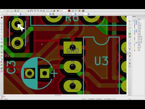 How to Autoroute without Vias in KiCad