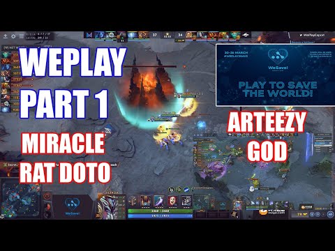 MIRACLE RAT DOTO, ARTEEZY GOD!! #WESAVE PARTE 1 DOTA 2