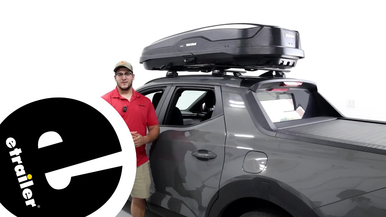 etrailer | Installing the Yakima SkyBox NX 16 Rooftop Cargo Box on your 2023 Hyundai Santa Cruz