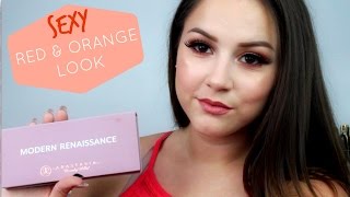 Red &amp; Burnt Orange Sexy Makeup Look| Jessica Sanchez