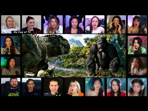 Kong vs. T-Rex Scene  | King Kong (2005) * Reaction Mashup