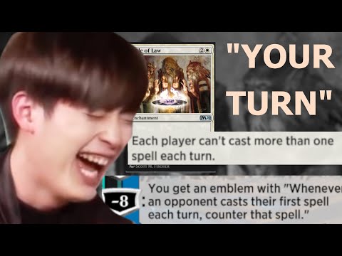 I SIMPLY CANNOT ALLOW YOU TO PLAY SPELLS!! Rule of Law Jace Historic MTG Arena